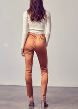 Load image into Gallery viewer, slit skinny satin pant
