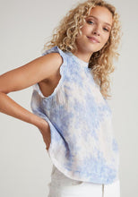 Load image into Gallery viewer, tie dye linen ruffle top
