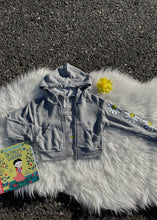 Load image into Gallery viewer, girls daisy zip hoodie
