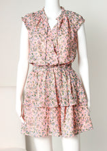 Load image into Gallery viewer, floral short sleeve tier dress
