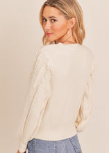 Load image into Gallery viewer, fringe trim sweater
