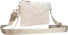Load image into Gallery viewer, chevron quilt cross body bag
