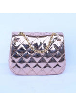 Load image into Gallery viewer, girls metallic quilted purse
