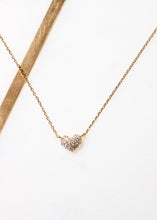 Load image into Gallery viewer, pave heart necklace
