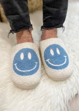 Load image into Gallery viewer, smiley fuzzy slipper
