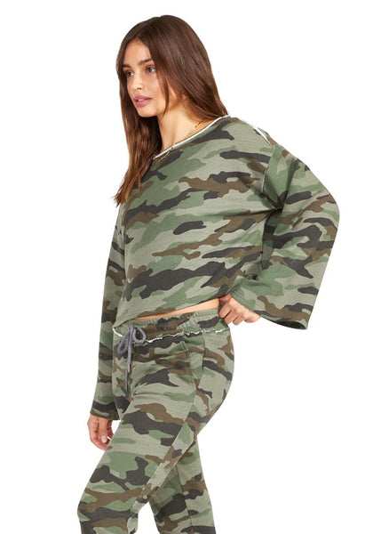 french terry camo sweatshirt