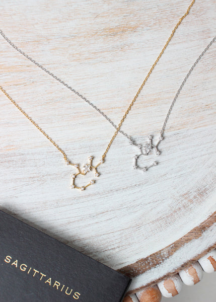 zodiac necklace - sagittarius