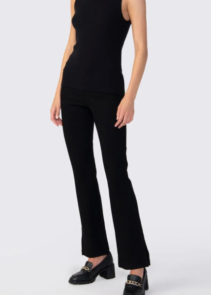 rib side slit pullon pant