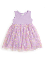 Load image into Gallery viewer, girls lavender confetti tank dress
