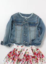 Load image into Gallery viewer, studded denim jacket-girls
