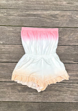 Load image into Gallery viewer, girls terry ombre tube romper
