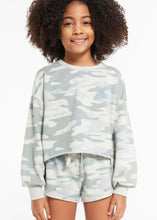 Load image into Gallery viewer, girls camo long sleeve top
