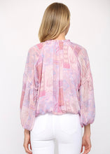 Load image into Gallery viewer, paisley print elastic waist blouse
