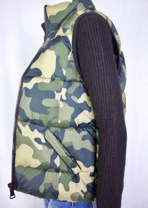 quilted camo vest
