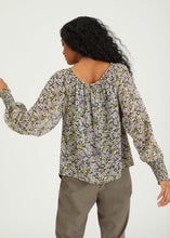 Load image into Gallery viewer, floral off shoulder long sleeve blouse
