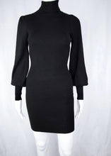 Load image into Gallery viewer, rib turtle neck sweater dress
