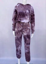 Load image into Gallery viewer, tie dye hoodie with elastic waist
