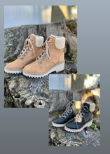 Load image into Gallery viewer, camel vegan leather hiker boot
