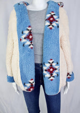 Load image into Gallery viewer, reversible sherpa jacket-aztec
