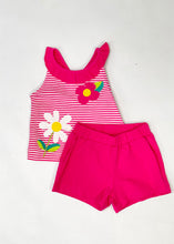 Load image into Gallery viewer, girls set - daisy tank &amp; shorts
