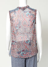 Load image into Gallery viewer, jersey &amp; paisley tank
