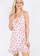 Load image into Gallery viewer, poppy floral wrap cami dress
