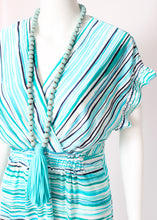 Load image into Gallery viewer, surplice stripe dress
