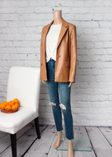 Load image into Gallery viewer, vegan leather blazer
