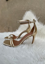 Load image into Gallery viewer, strappy metallic heel
