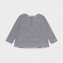 Load image into Gallery viewer, baby stripe long sleeve babydoll tee
