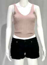 Load image into Gallery viewer, knit crop rib tank
