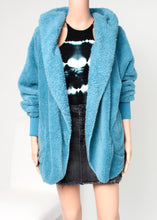 Load image into Gallery viewer, cozy hooded teddy jacket
