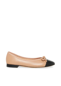 cap toe ballet flat