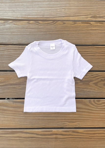 girls rib seamless top