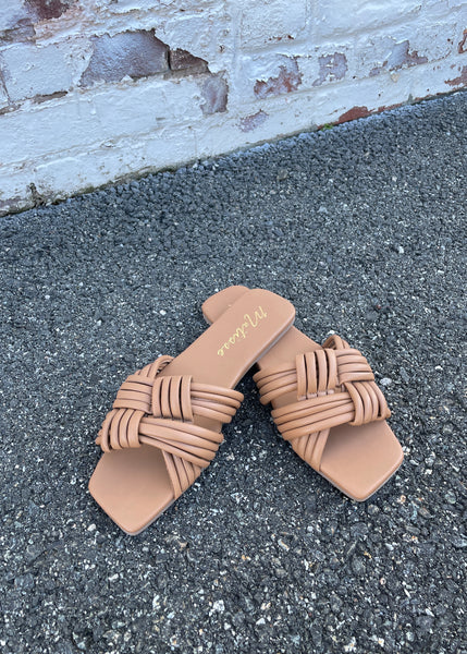 knot square toe sandal