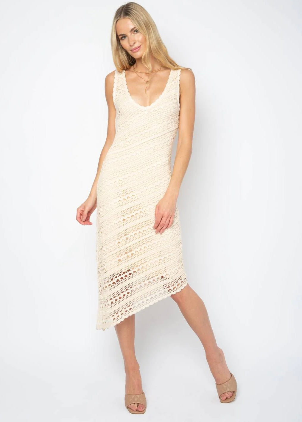 asymmetrical crochet tank dress Ginger N' Cream asymmetrical crochet tank dress Ginger N' Cream