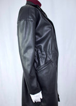 Load image into Gallery viewer, vegan leather anorak coat
