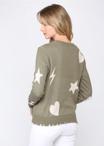 stars & hearts sweater set