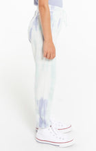 Load image into Gallery viewer, girls aqua tie dye jogger
