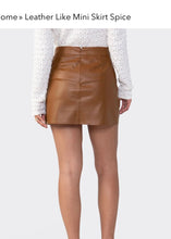 Load image into Gallery viewer, vegan leather mini skirt
