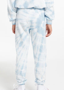 girls tie dye french terry jogger
