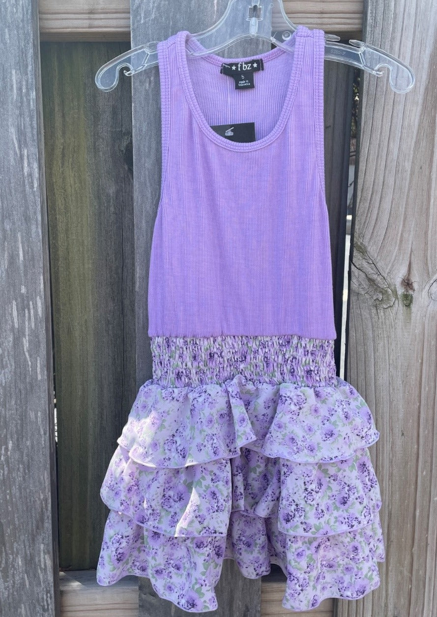 girls tiered skirt tank dress