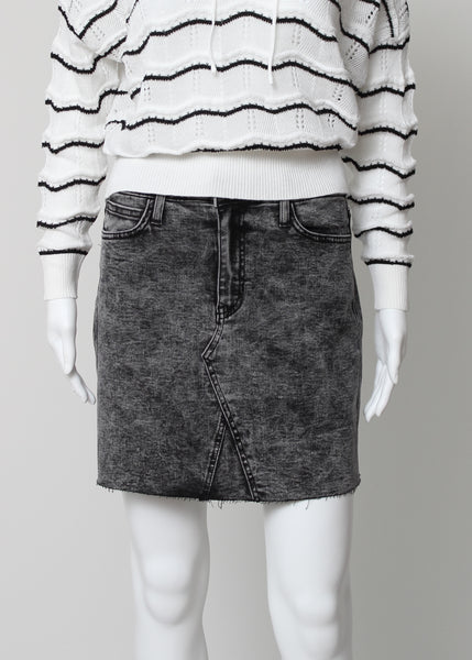 acid wash denim washed-blk