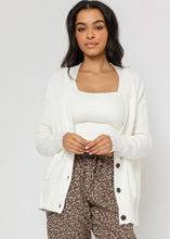 Load image into Gallery viewer, women cotton button cardigan
