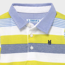 Load image into Gallery viewer, boys lime stripe polo
