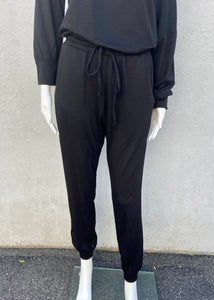 french terry 3/4 sleeve jumpsuit
