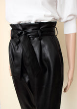 Load image into Gallery viewer, paperbag faux leather pant
