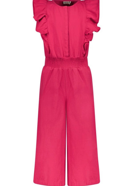 girls tencel flutter jumpsuit