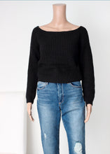 Load image into Gallery viewer, cropped off the shoulder sweater
