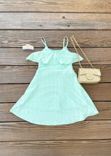 Load image into Gallery viewer, girls eyelet ruffle dress
